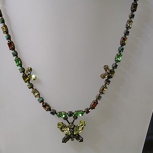 🦋 BUTTERFLY Green NECKLACE 🦋